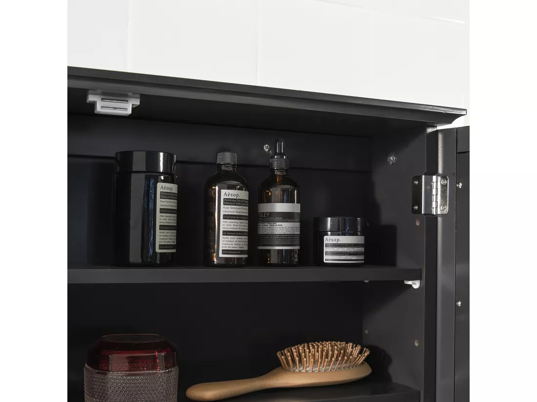 Armoire Miroir Meuble Haut De Salle De Bain Armoire Suspendue Avec Porte Miroir Commode, BZr55-dg