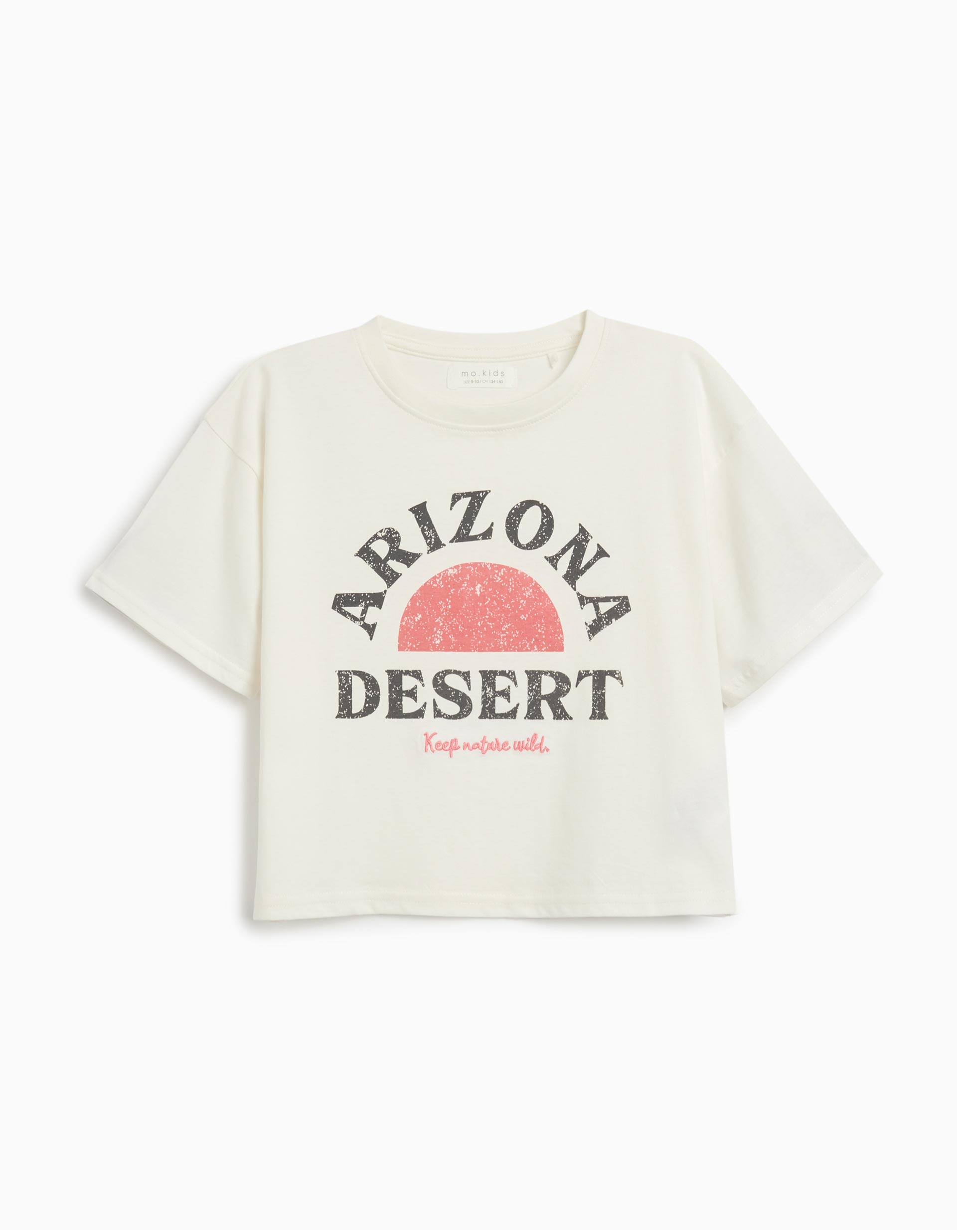 T-shirt Print, Menina, Branco