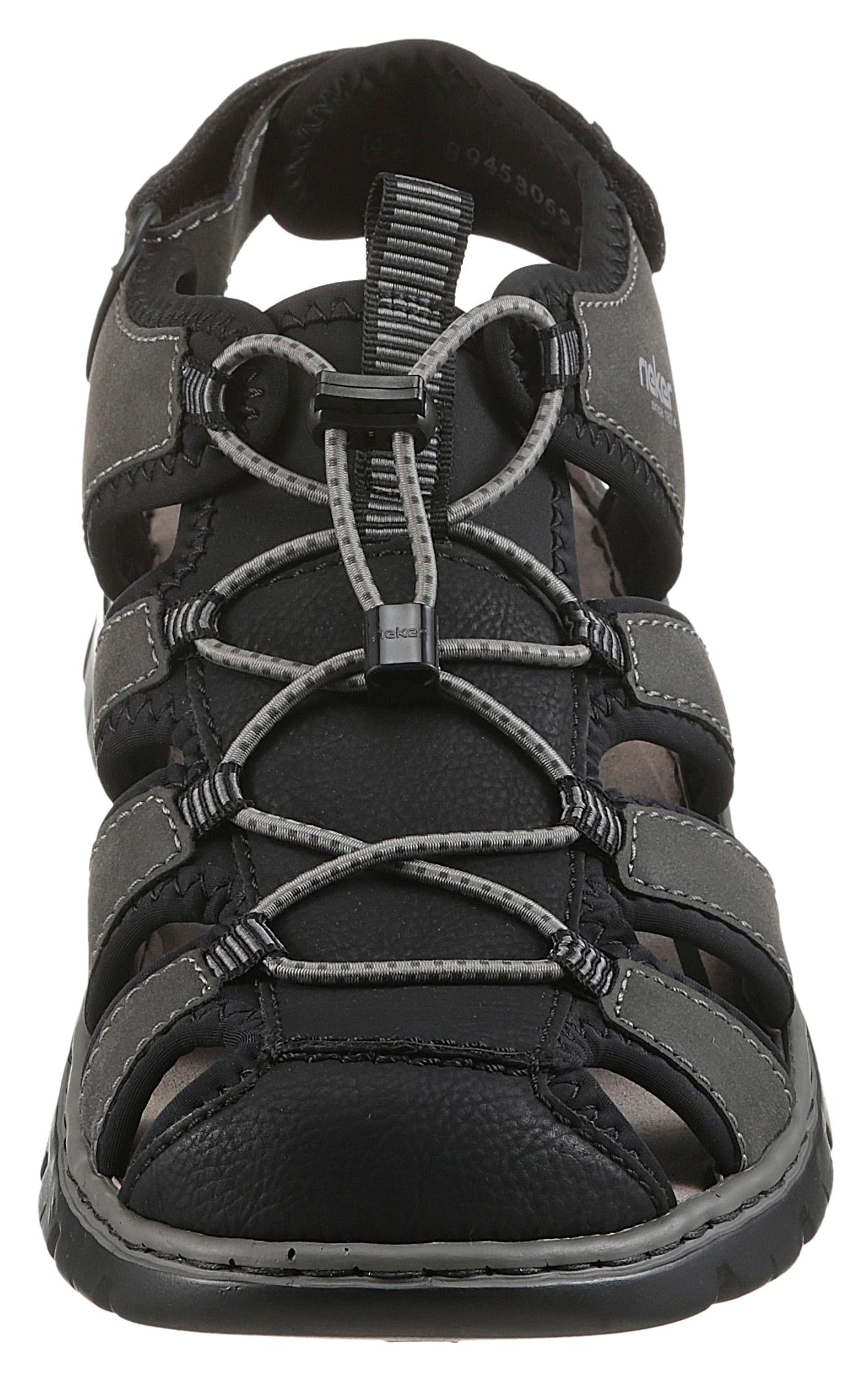Rieker Sandale  , Sommerschuh, Klettschuh, Freizeitsandale, Gummizug, Schellverschluss