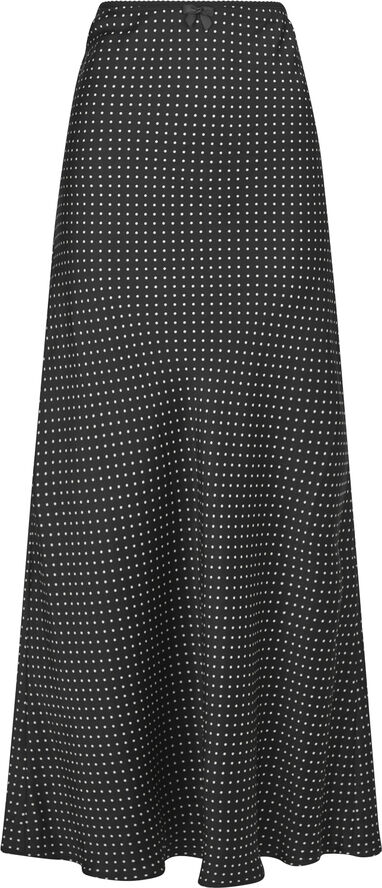 Neo Noir Lola Dot Long Skirt Black