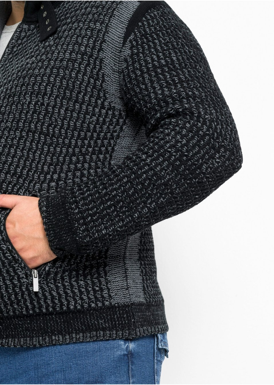 Gilet en maille structurée