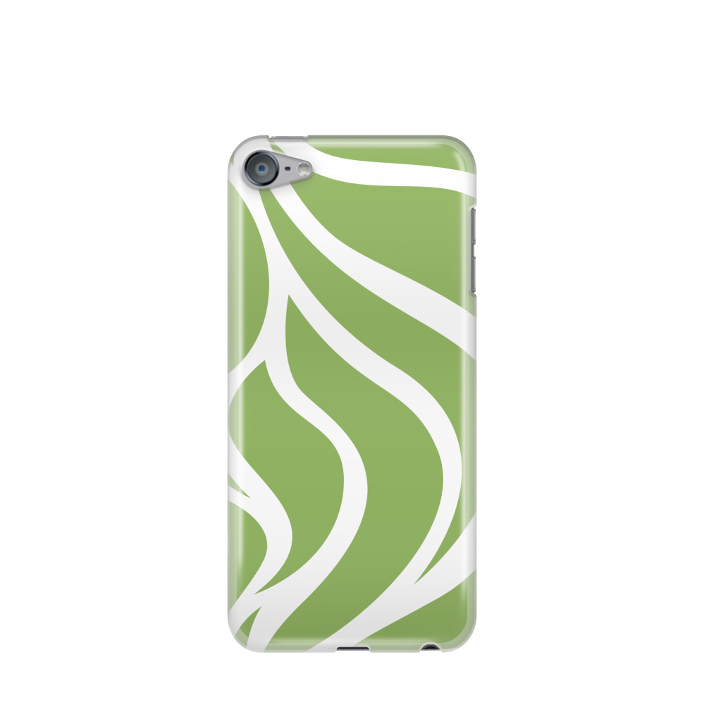 iPod Touch 7G Gummi Hülle Wellen der Natur - Grün