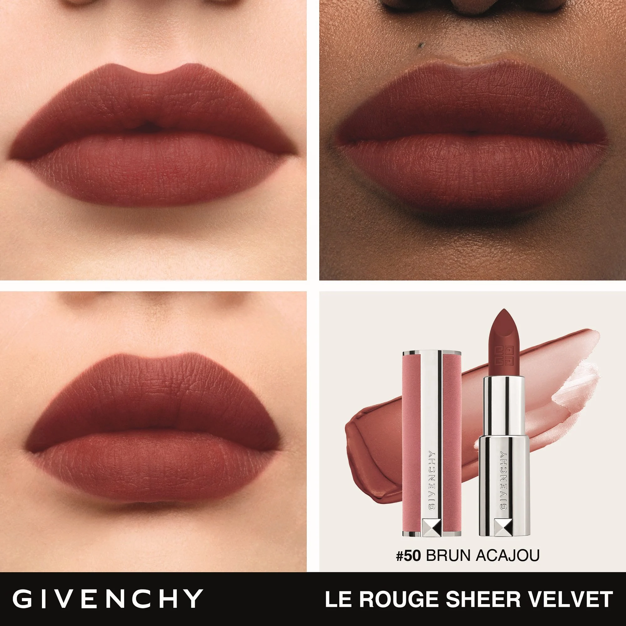 LE ROUGE SHEER VELVET - Rouge à lèvres mat effet floutant |- N50