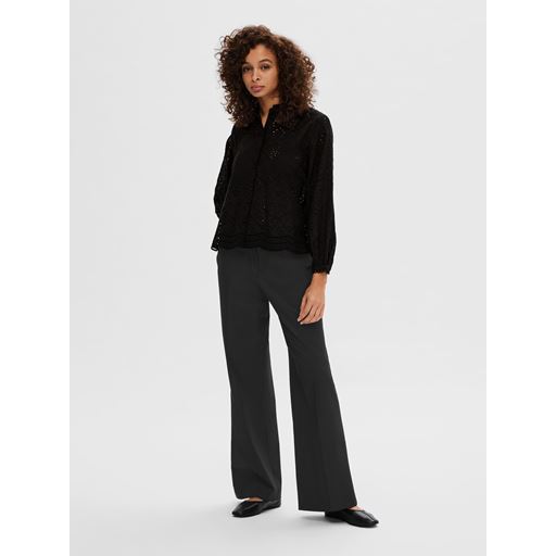 Selected Femme Tatiana Skjorte, Black, 40