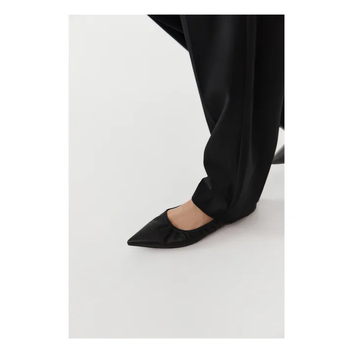 St Agni Ballerines Cuir | Noir