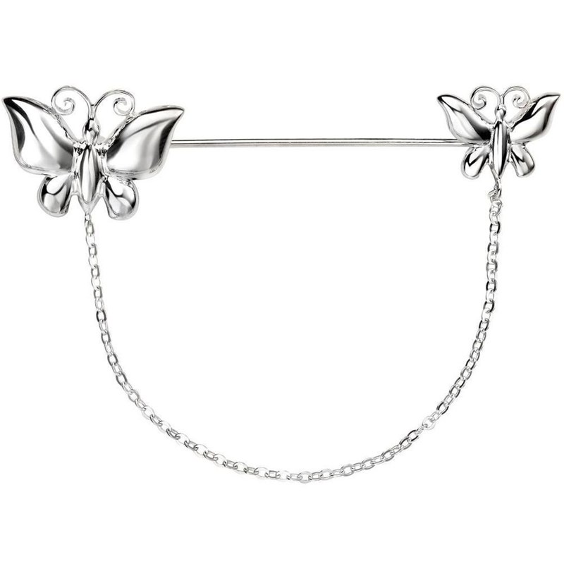 Broche papillons en argent 925/1000