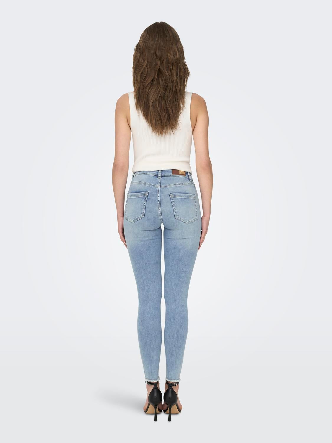 ONLBLUSH Mittlere Taille Skinny Fit Jeans Light Blue Denim