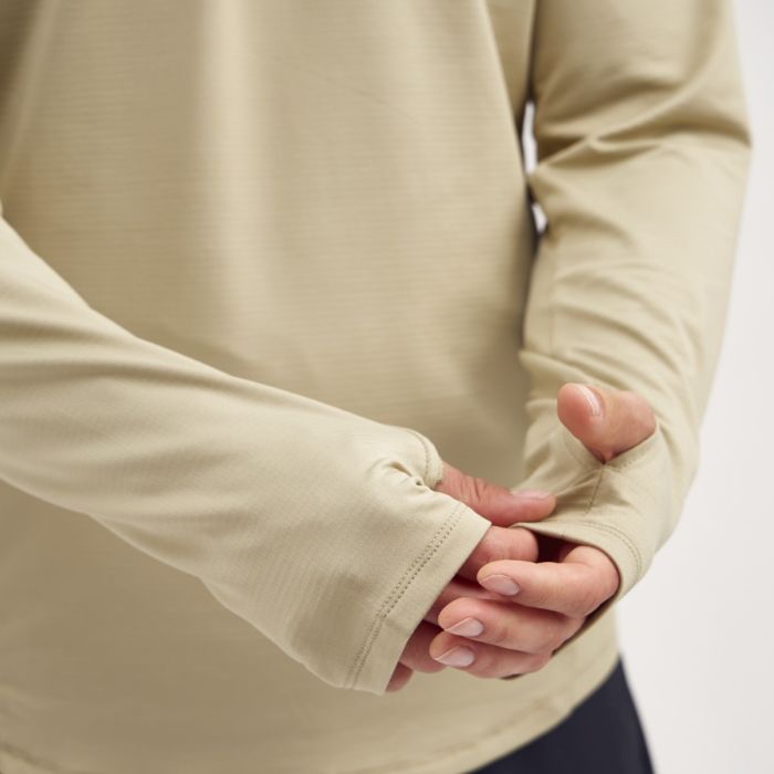 Lipati Herre Trøjer Moderate Half Zip Long Sleeve Brun