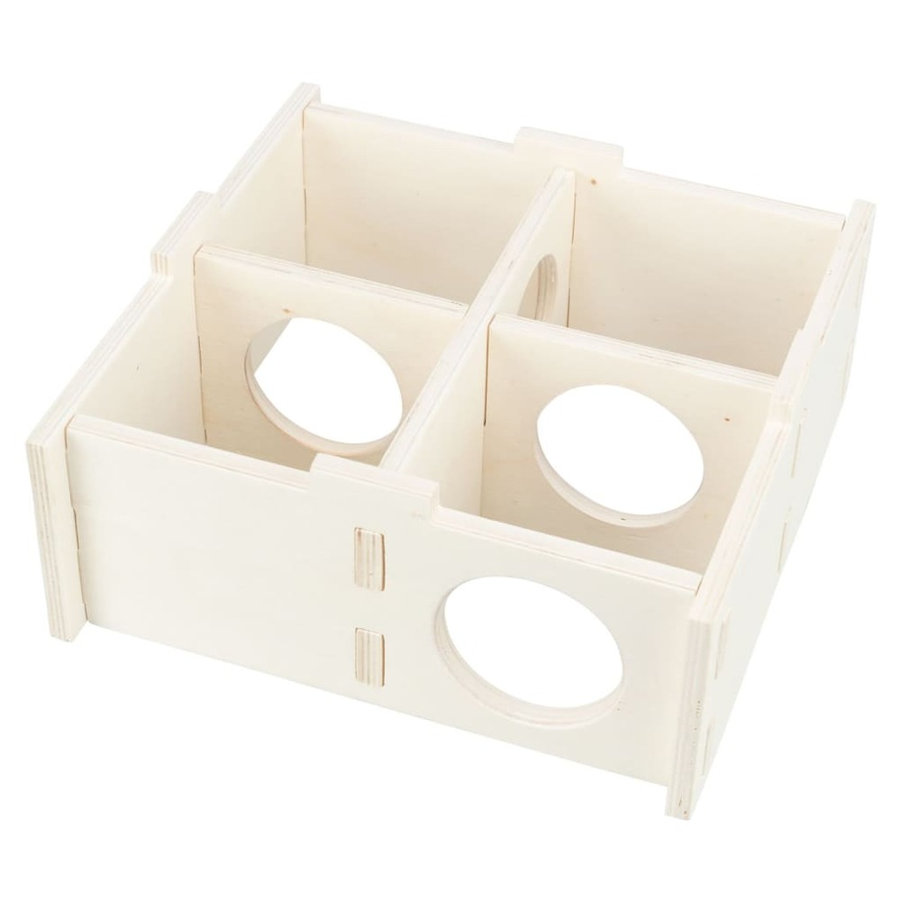 Maison pour rongeurs à 4 pièces 30x12x30 cm bois