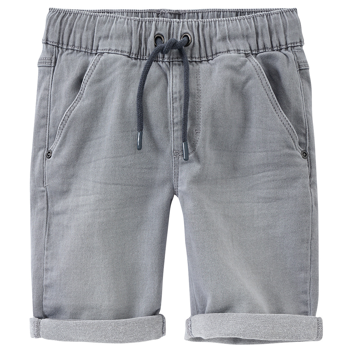Topolino Jungen Jeansshorts mit Tunnelzug hellgrau