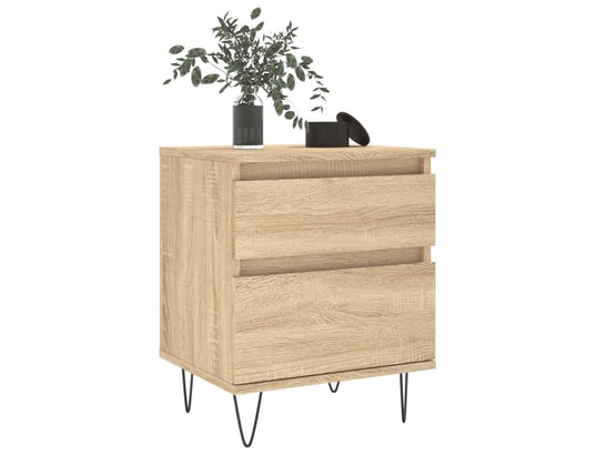 VIDAXL - Table de chevet chêne sonoma 40x35x50 cm bois d’ingénierie