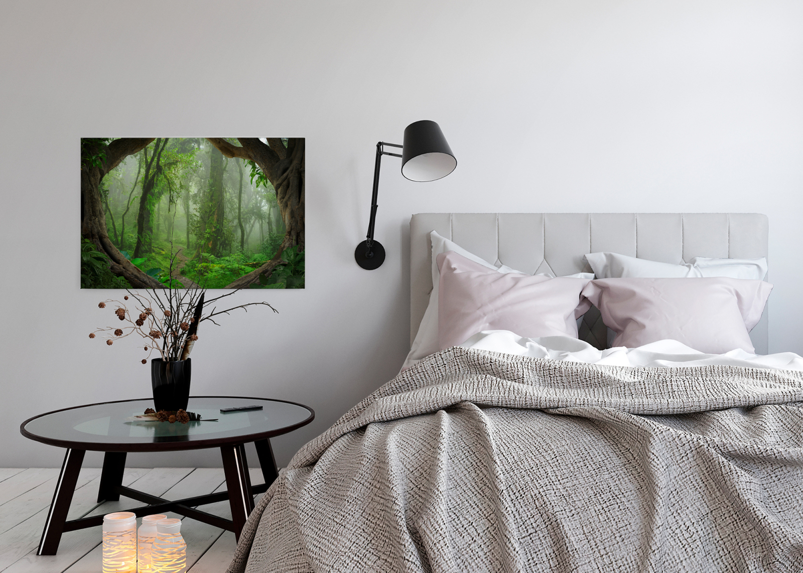 Leinwandbild TROPENWALD - grün - 90x60 cm