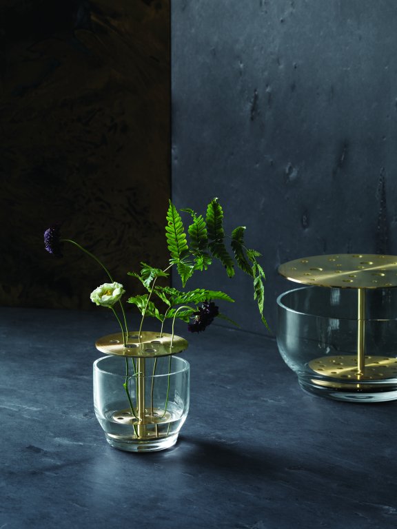 Fritz Hansen Ikebana vaas small brass