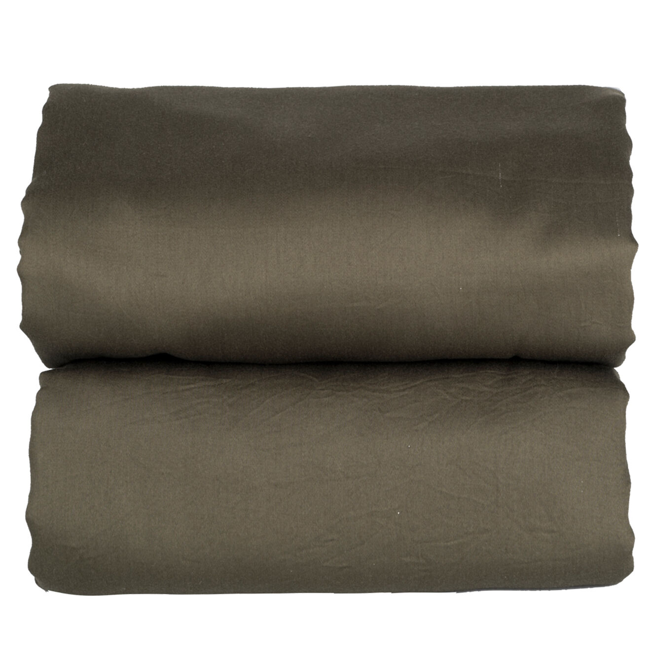 Febronie Home Drap plat 100% Satin de Coton Julia kaki