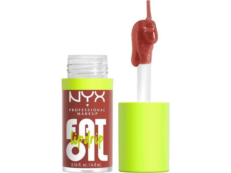NYX Professional Makeup Lip Gloss Fat Oil Lip Drip 010 Spla Gloss mit grossflächigem Applikator