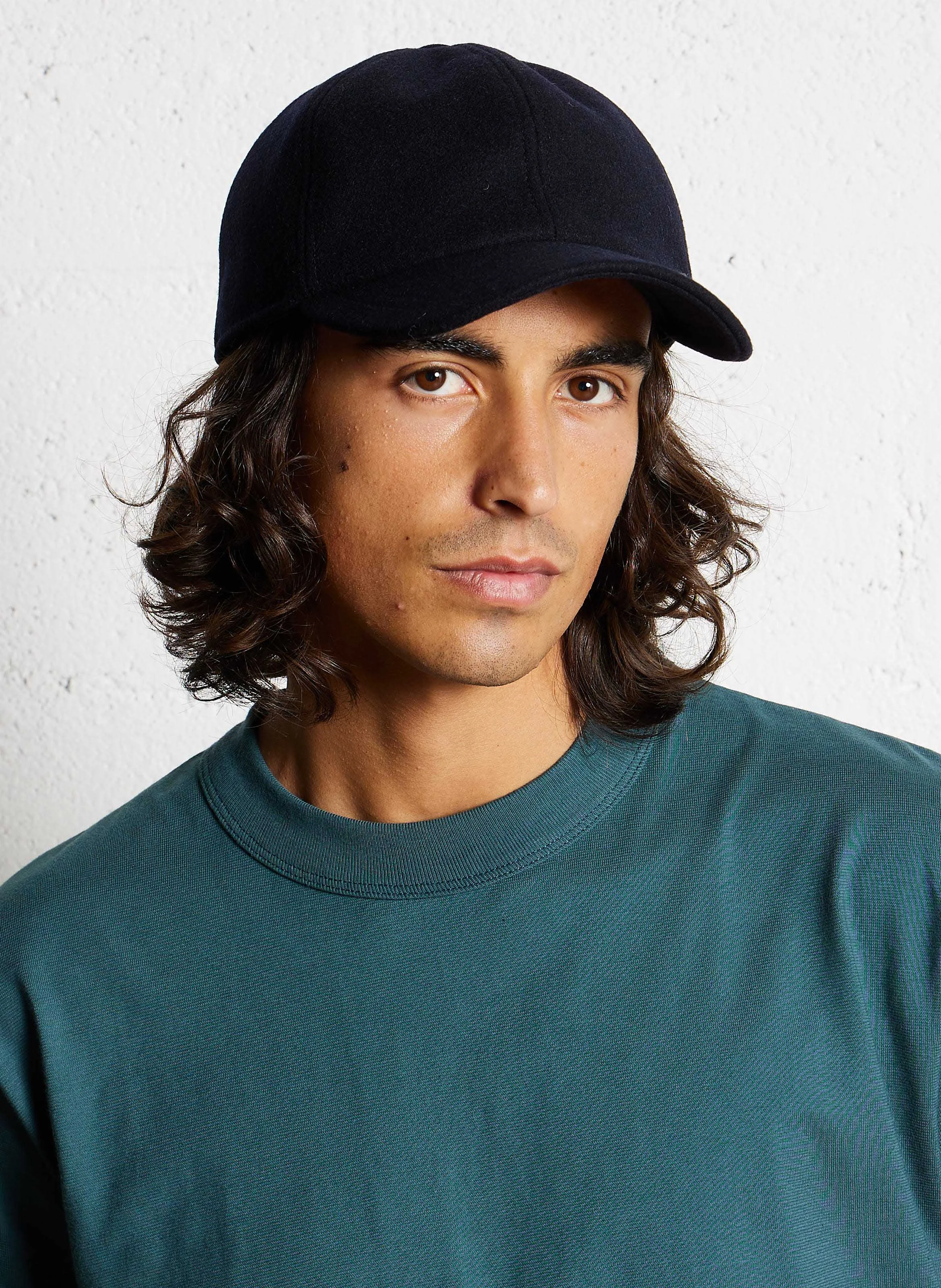 FABIEN - Casquette en laine mélangée | Bleu