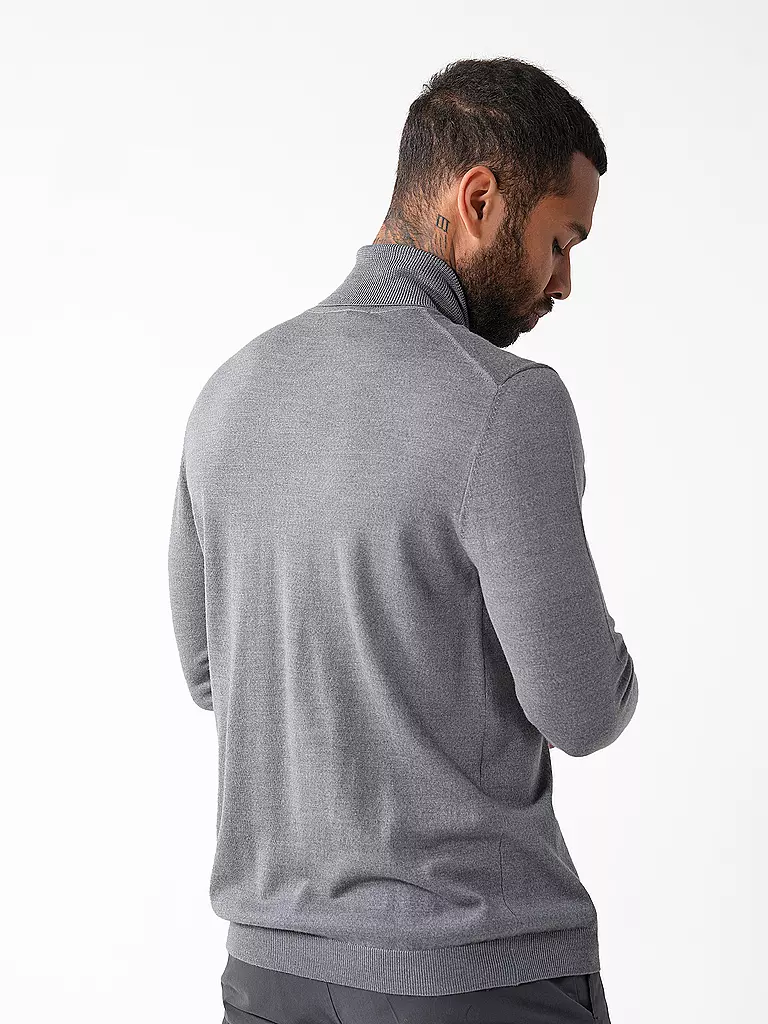 ROY ROBSON Rollkragenpullover grau