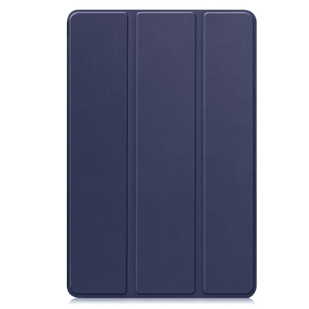 Samsung Galaxy Tab S11 Leder Tasche Smart Cover Hülle Litchi Look - Blau