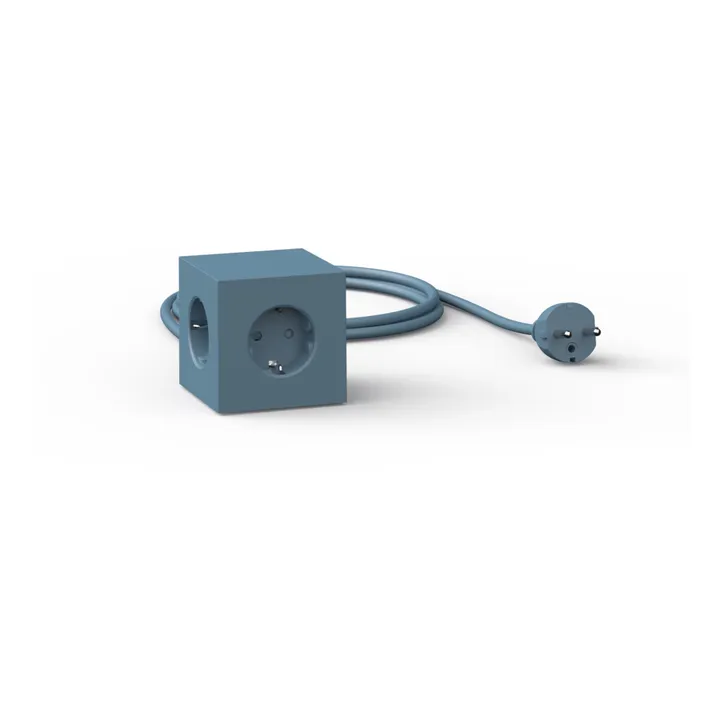 Avolt Rallonge Square 1 avec prise USB | Bleu