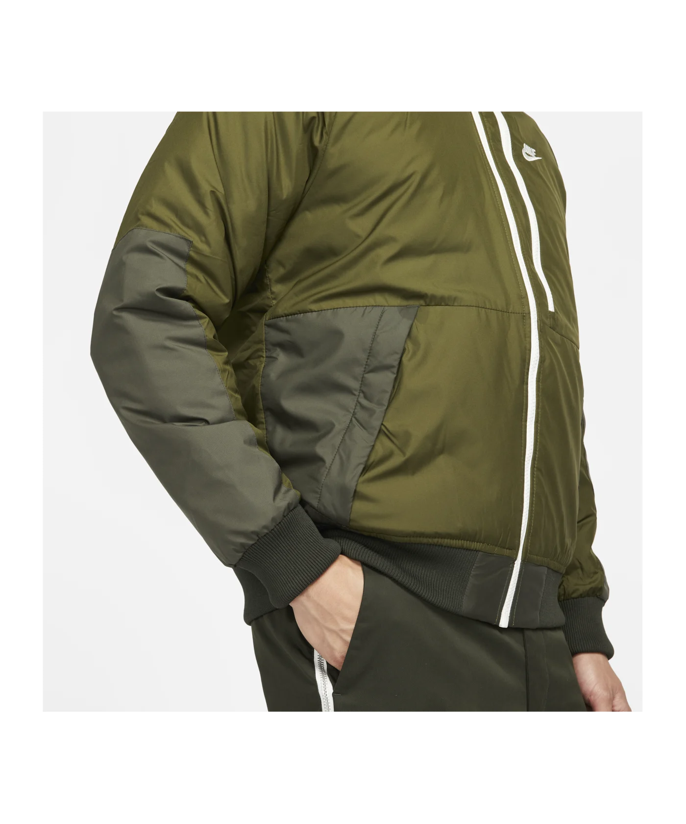 Nike Therma-FIT Legacy Bomber Jacke Grün F326