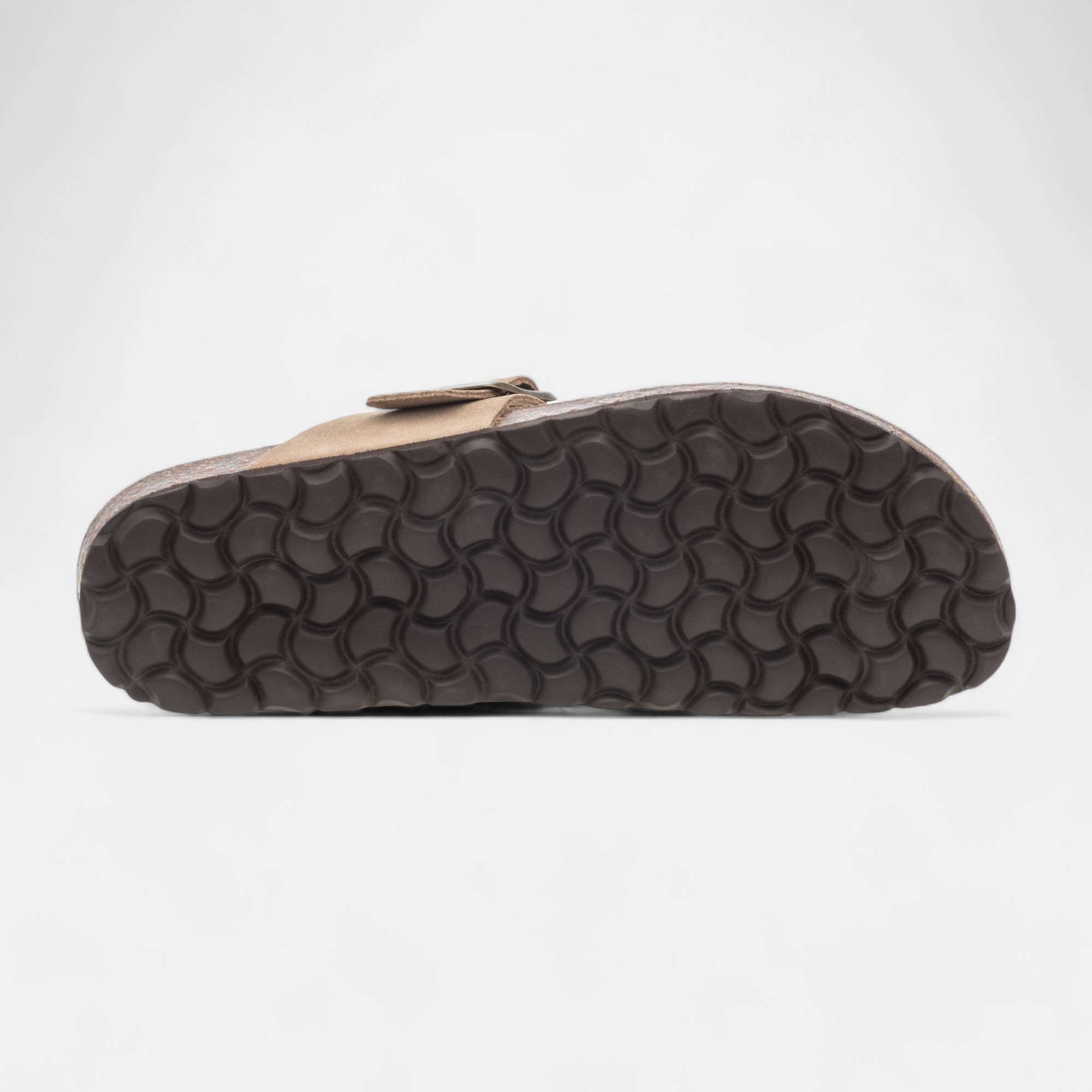 Mules semelle liège Homme en cuir beige