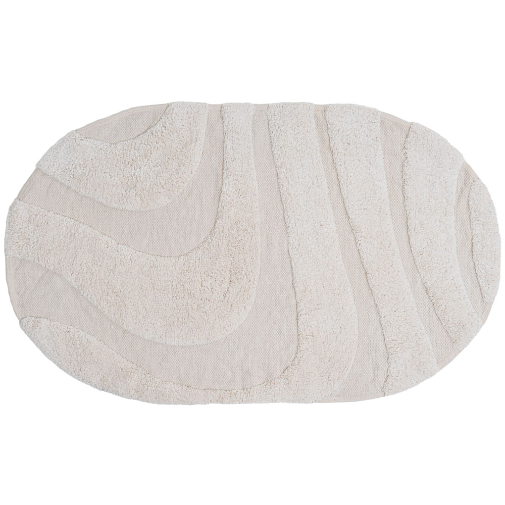 Badmat Beau – Creme Ovaal 50 x 80 cm