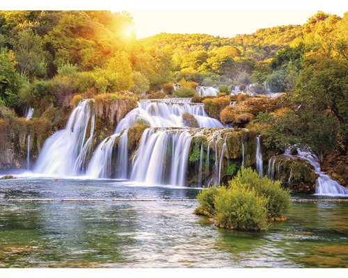 Vliesbehang 18804 Waterval Kroatië 7-delige set 350 x 260 cm