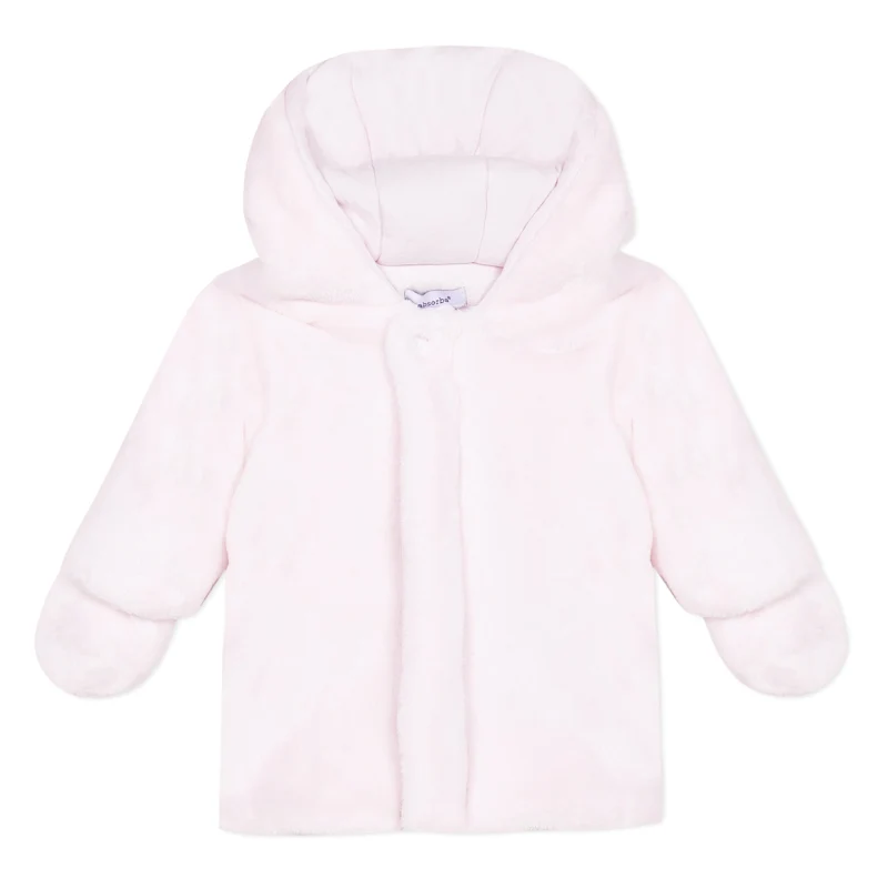 Manteau fausse fourrure rose naissance Absorba Aucune nuance