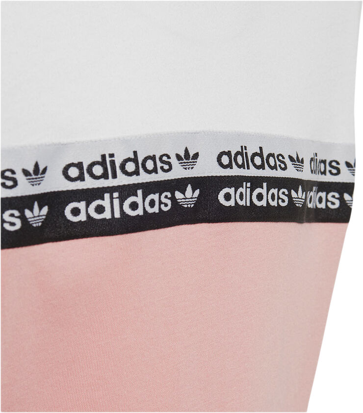 adidas colorblock t-shirt kids Pink