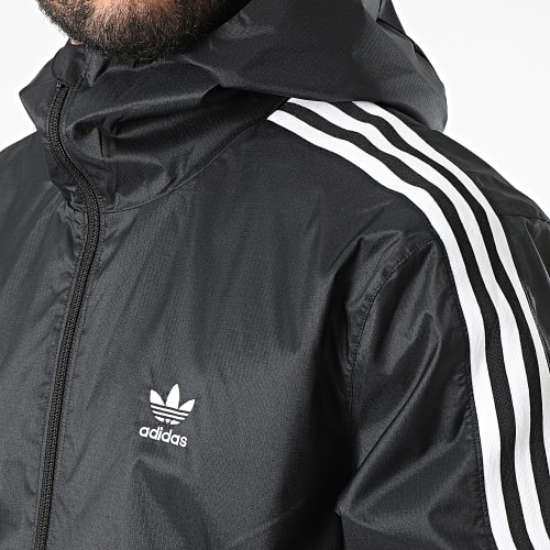 Veste Zippée A Bandes Lock Up HC2006 Noir