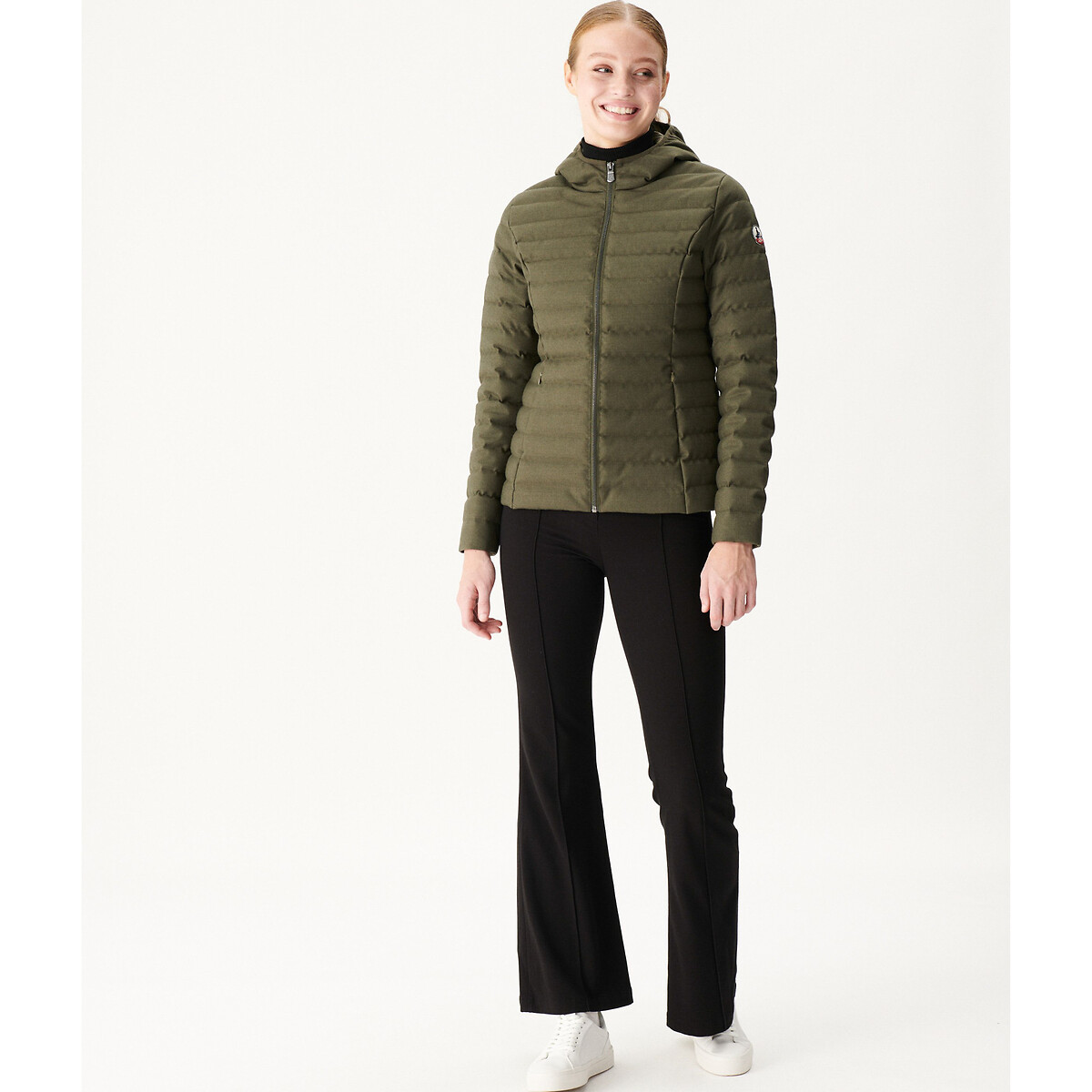 JOTT<br>Jaqueta acolchoada de plumas com capuz e zíper Cloe