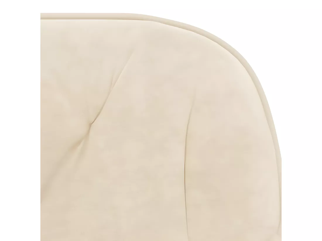 Chaise pivotante de bureau Crème Velours