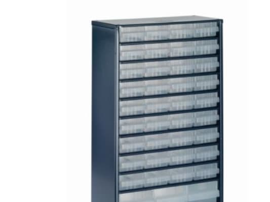raaco Cabinet 1240-123, Blå, Stål, 40 skuffer, 36,3 kg, 306 mm, 150 mm