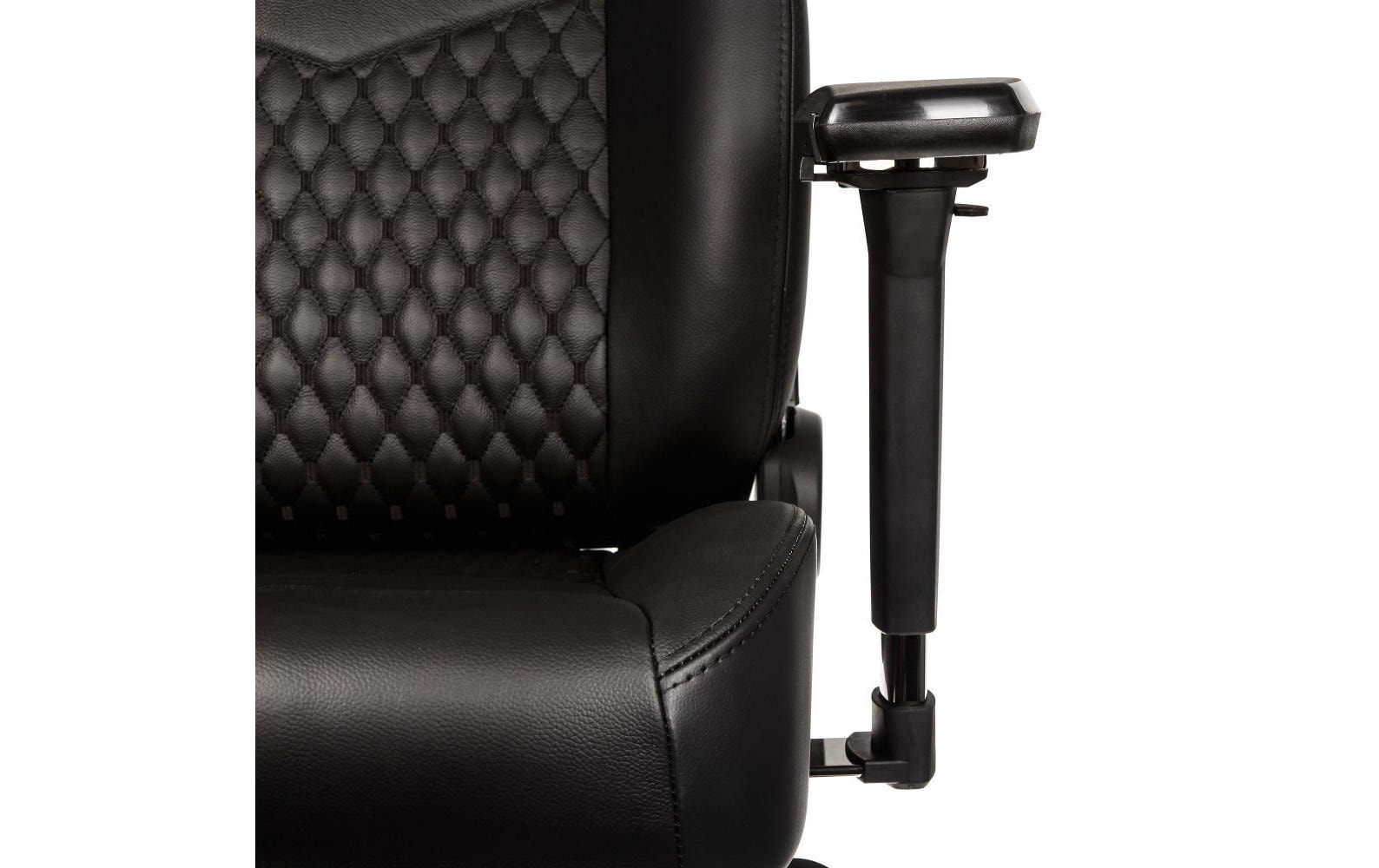 Gaming-Stuhl ICON Echtleder Schwarz<br>Echtleder-Computersessel