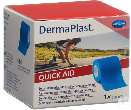 Hartmann Dermaplast Quick Aid Blue 6cm x 2m Rouleau 1 (5500100)