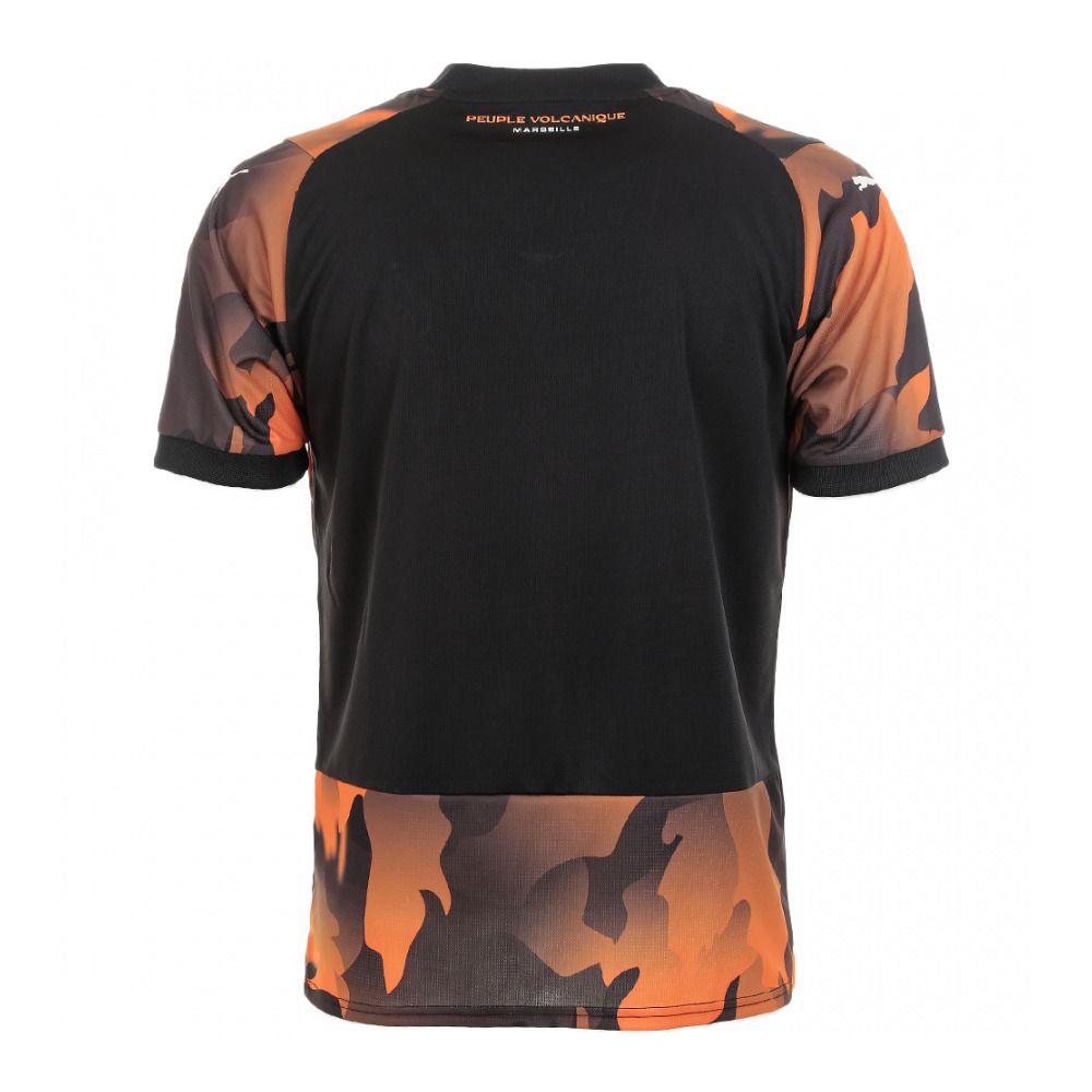 Puma OM 3RD - Maillot Homme puma black/flat dark gray/rickie orange