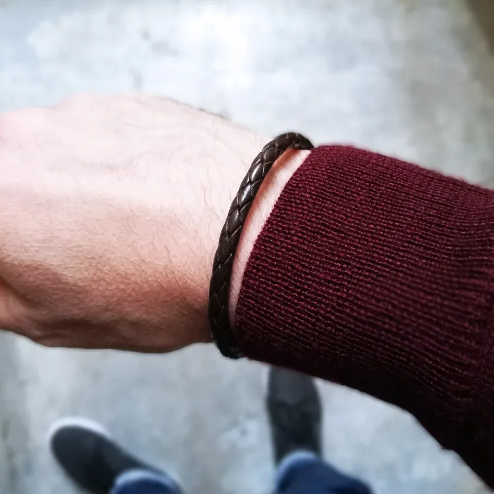 Bracelet Cuir Tressé Orner