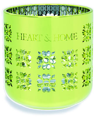 Heart & Home Theelichthouder Metallic Groen 1st