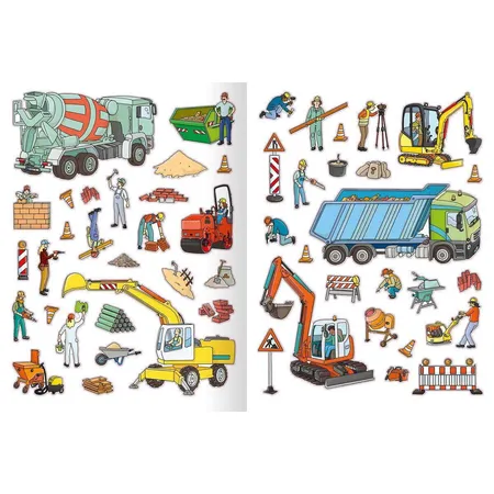 ars Edition Erstes Stickern Baustelle über 200 Sticker