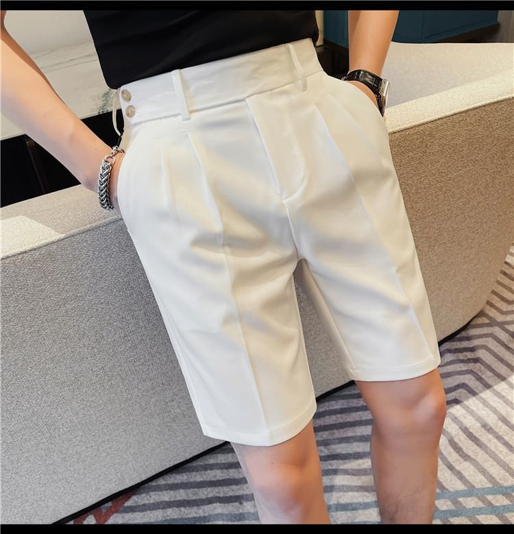 Deepwood - Hoge taille effen korte jurk