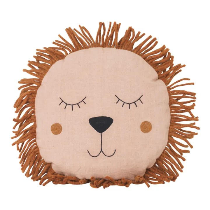 Ferm Living Kids Coussin Lion | Rose