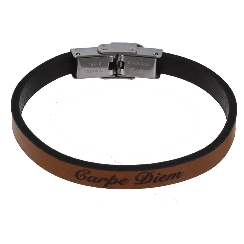 Bracelet Enfant Cuir Marron Clair 