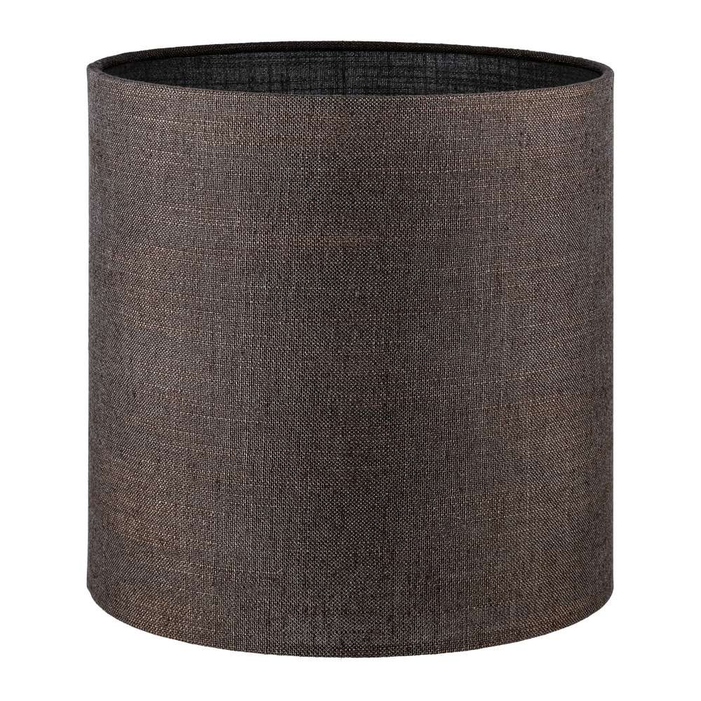 Tafellamp Firenze bronze Large + kap Cilinder 25x25x25cm Oslo linnen bruin