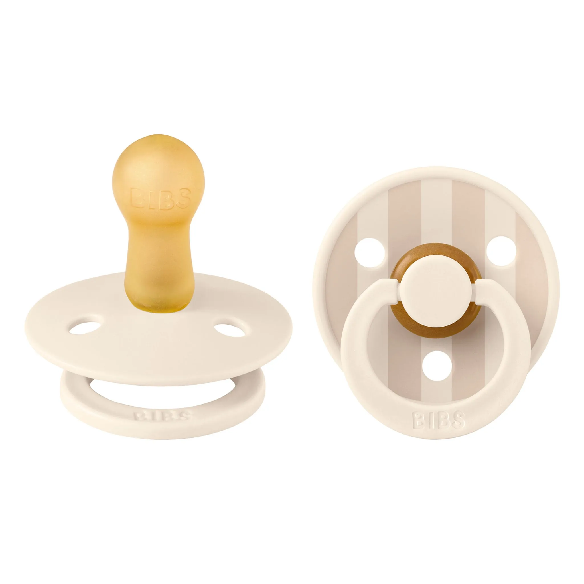 Bibs Suce Studio 6-18m Paquet de 2 - Pin Ivoire Vanille (Grandeur 2)