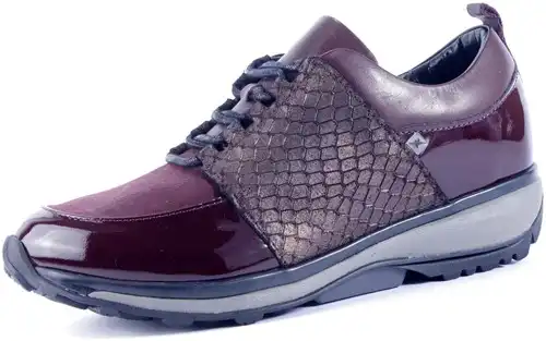 NICE XSENSIBLE BORDEAUX - maat 38 stretchwalkers veterschoen bordeaux - maat 38 Calandschoen