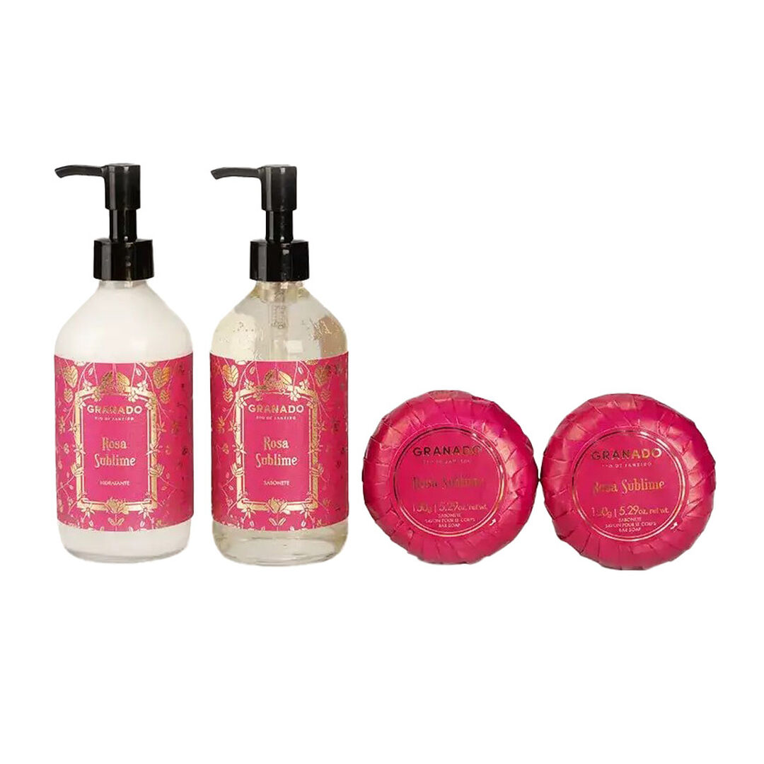 Rosa Sublime Kit Sabonetes & Hidratante Rosa Sublime - 780ml