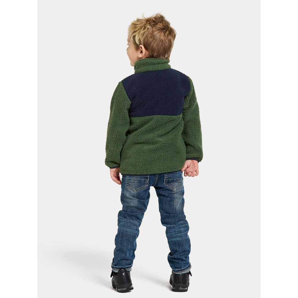 Køb Didriksons Pine Green Gosig Kids Halfzip Fleece Jakke