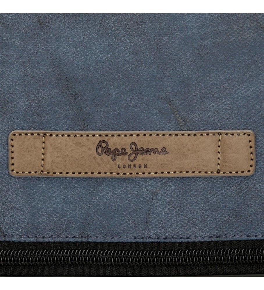 Bolsa de ombro média Pepe Jeans cor oceano