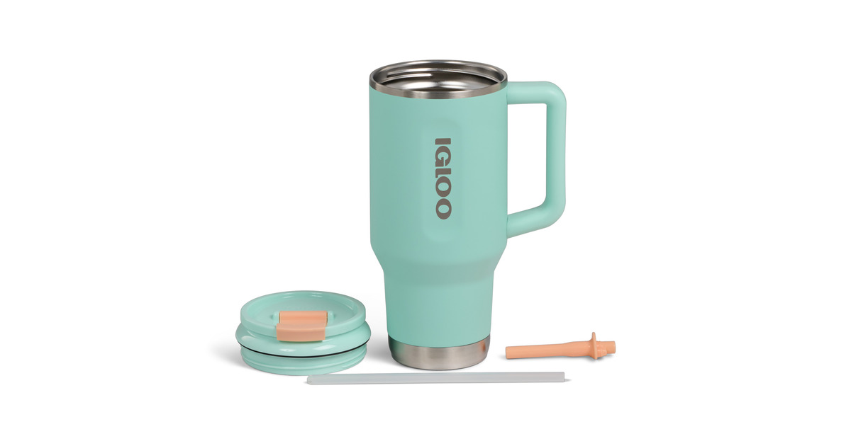 IglooFlip ‘n’ Sip Travel Mug 32 oz, 0,95 liter drinkfles  (Lichtgroen)