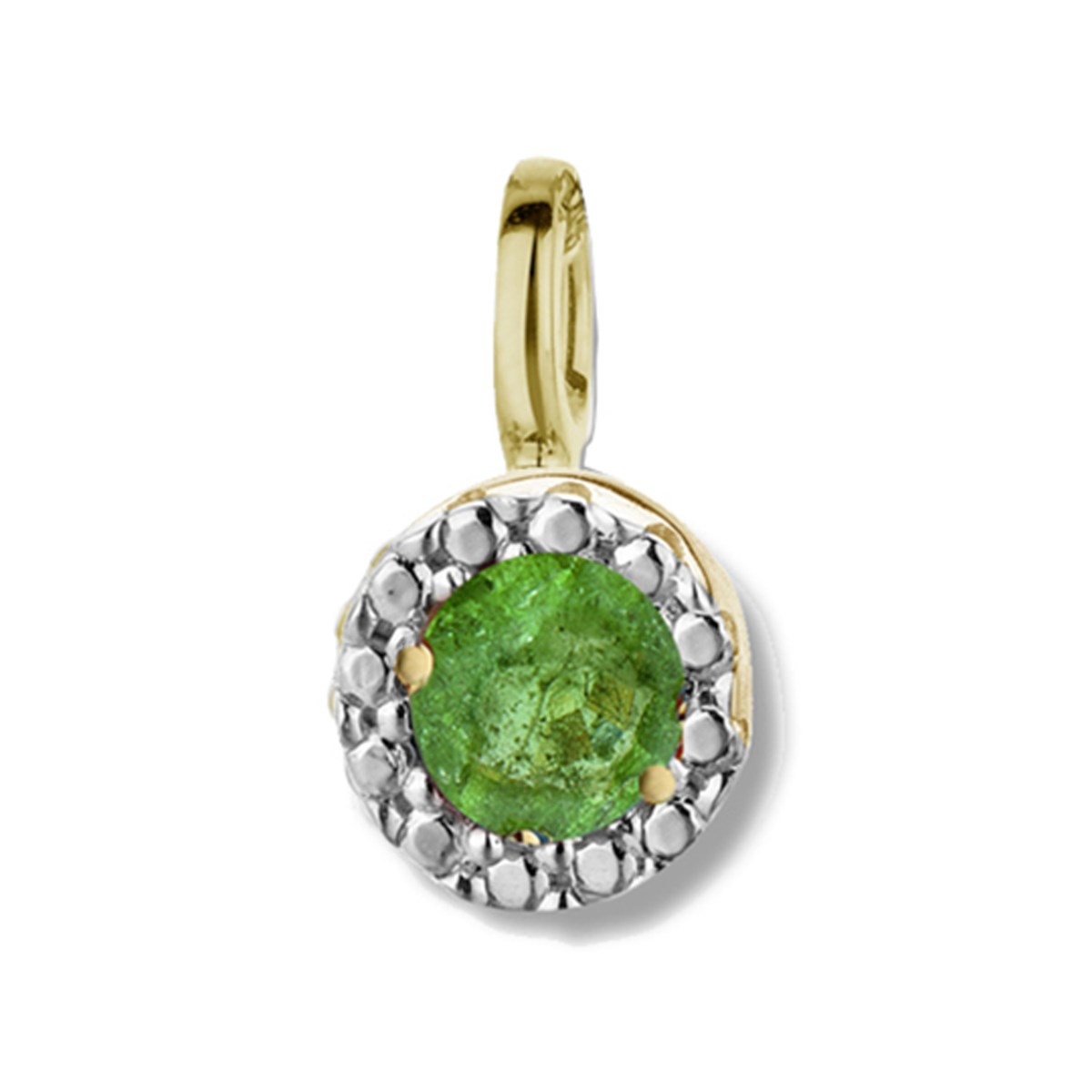 Pendentif Brillaxis émeraude or 18 carats